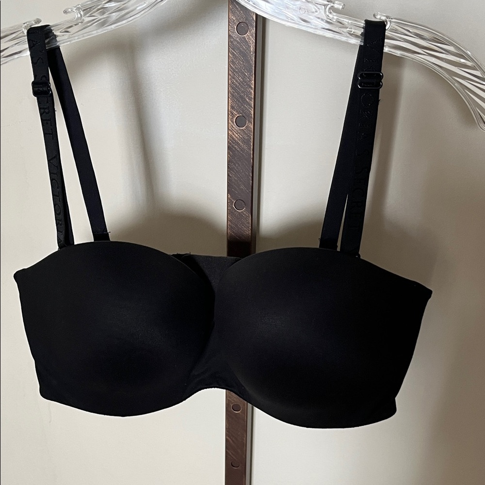 Victoria's Secret Elegant Black Strapless Bra
